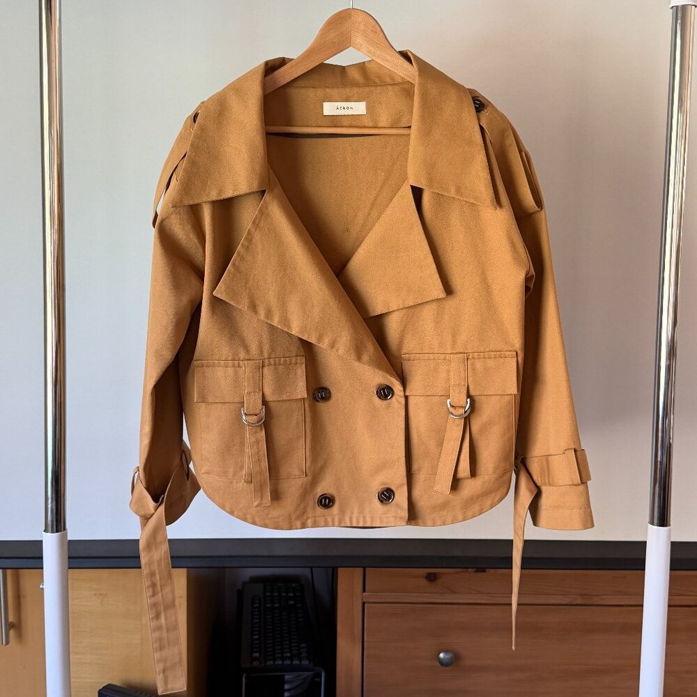 AERON Cropped Trench Jacket